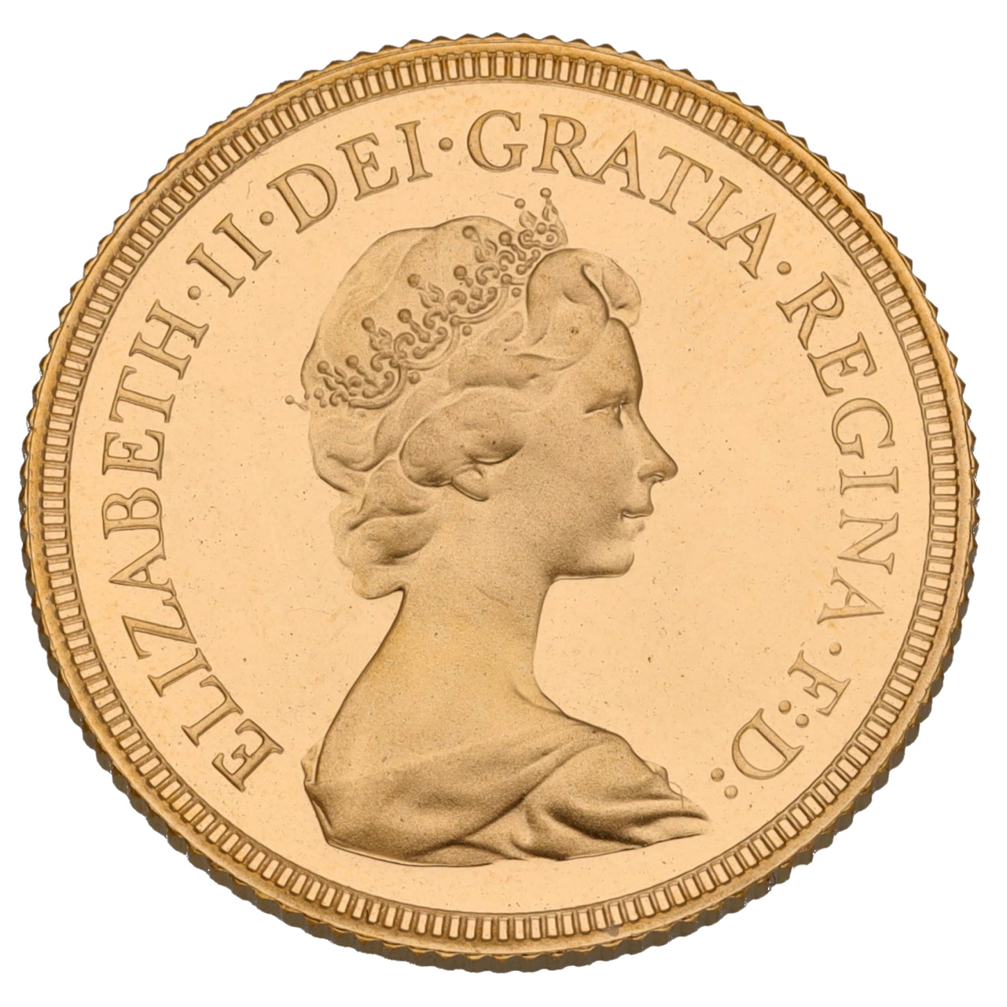22ct Gold Queen Elizabeth II Full Sovereign Coin 1980