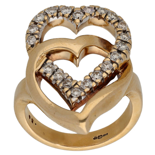 9ct Gold 0.60ct Diamond Dress/Cocktail Ring Size N