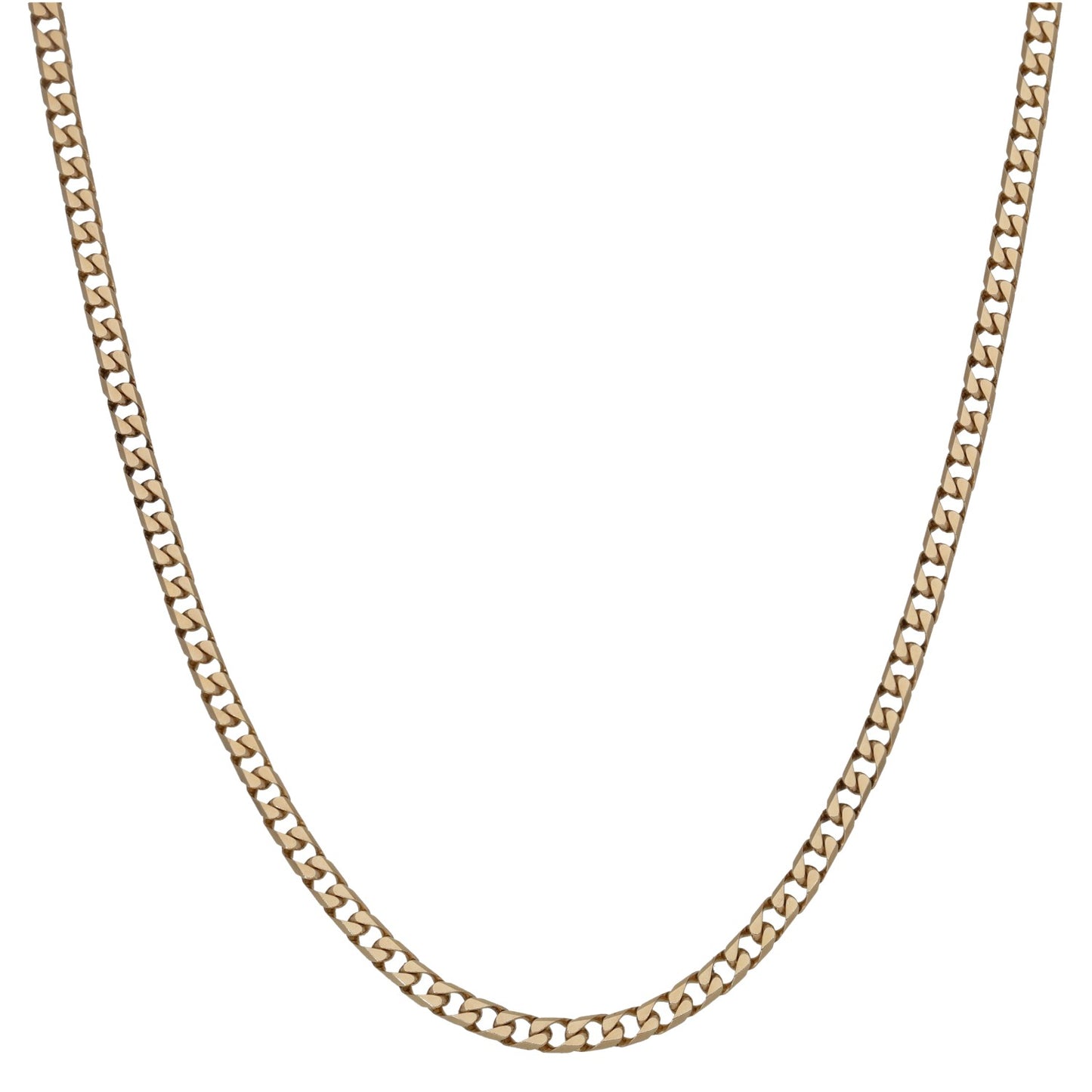 9ct Gold Curb Chain 23"