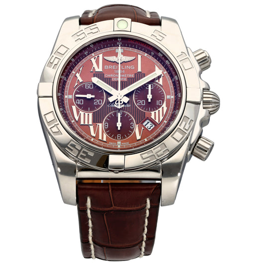 Breitling Chronomatic AB0110 44mm Stainless Steel Watch