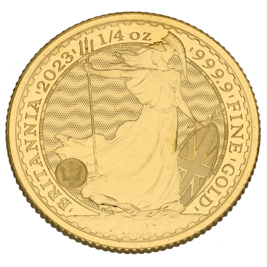 24ct Gold King Charles III DateStamp 1/4 OZ Britannia 2023