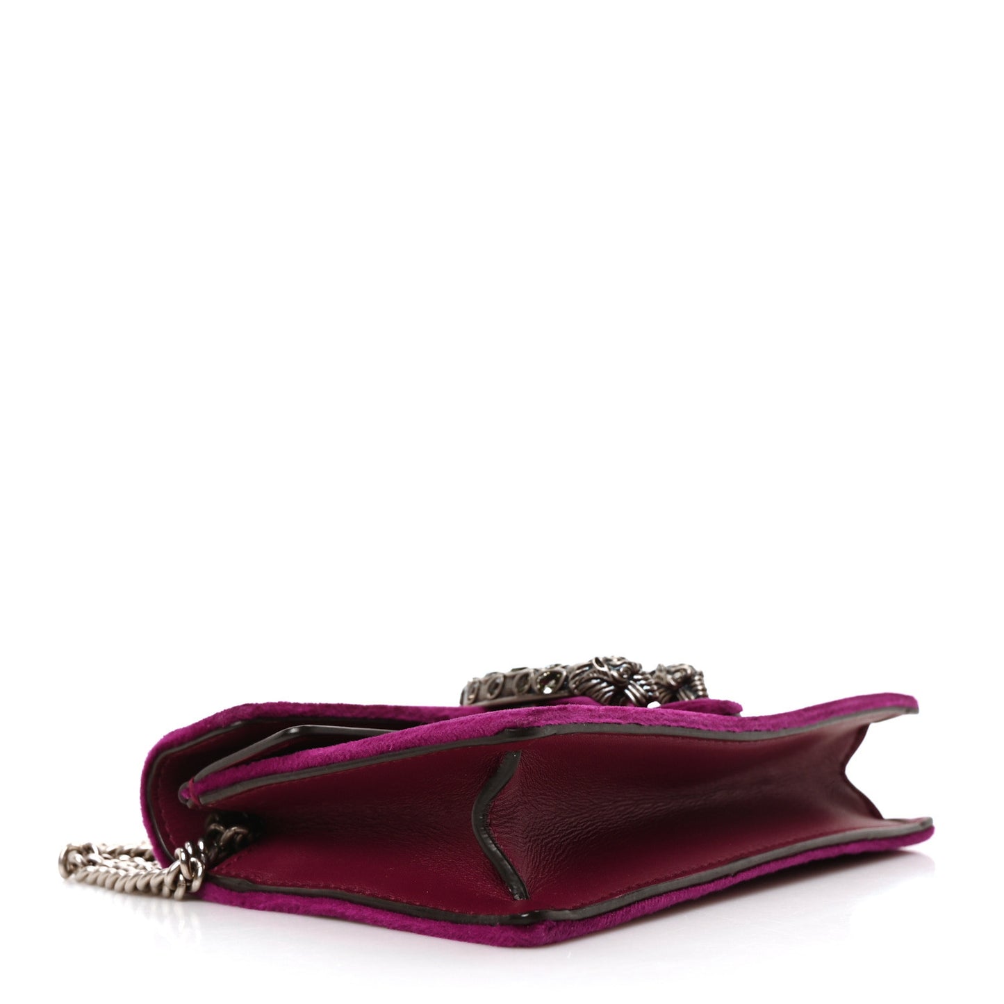 Gucci Super Mini Dionysus Velvet Bag - Cyclamen