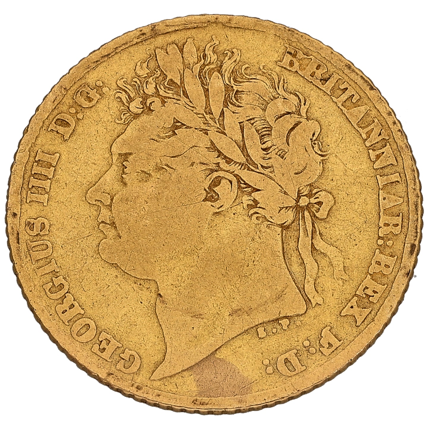 22ct Gold King George III Half Sovereign Coin 1824