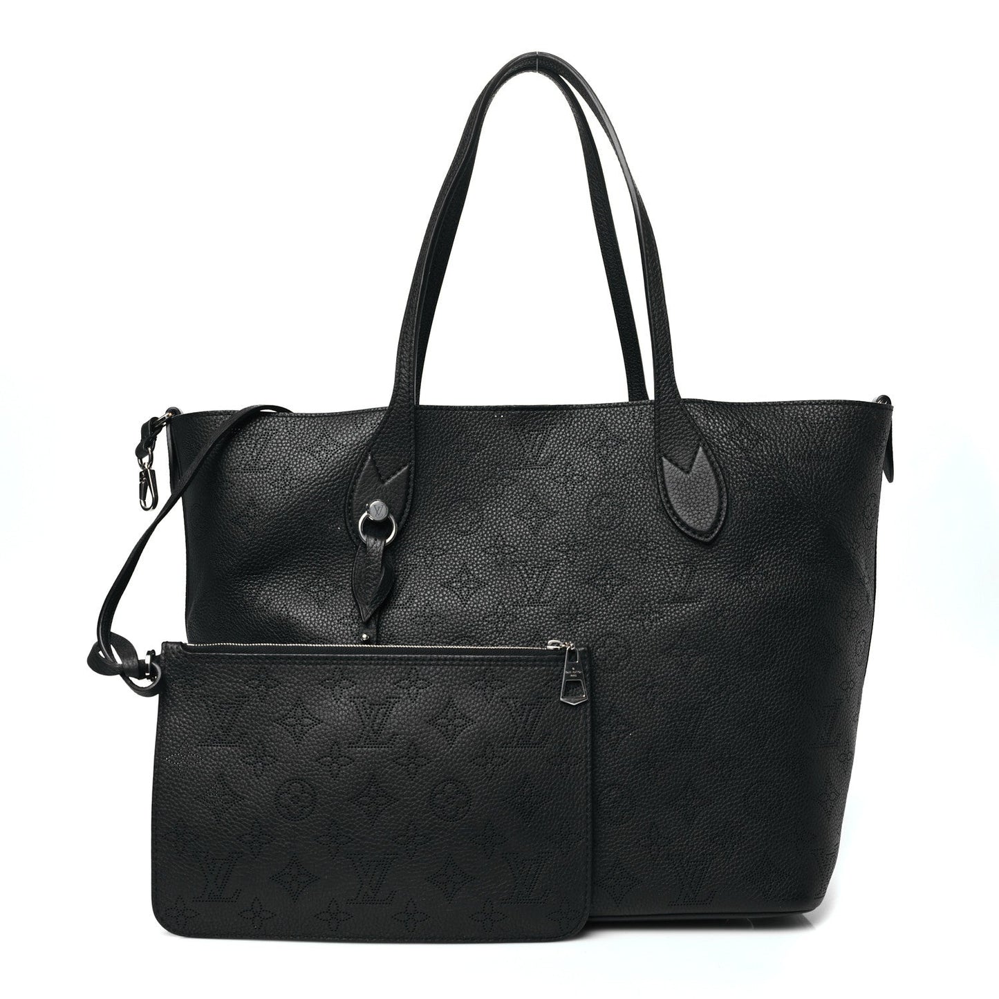 Louis Vuitton Blossom MM Mahina Leather Bag - Black