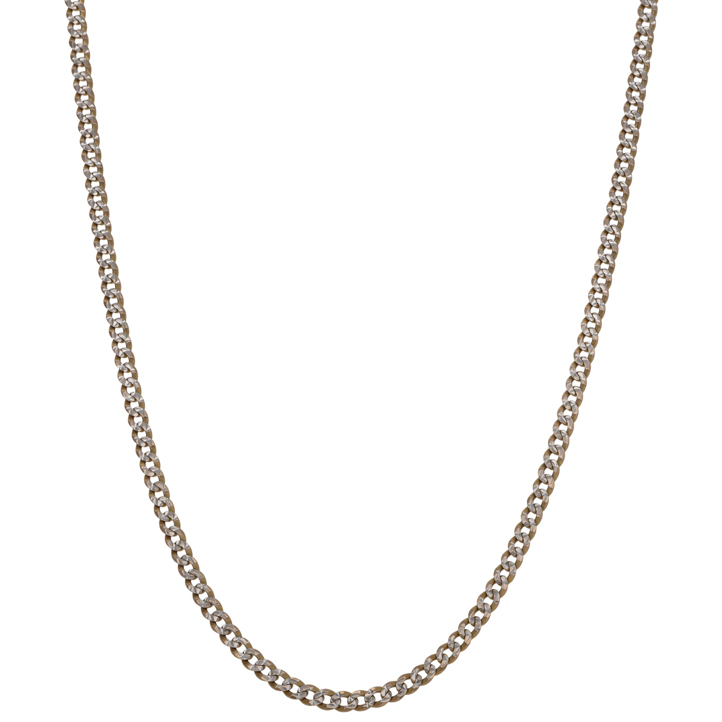 9ct Gold Curb Chain 18"