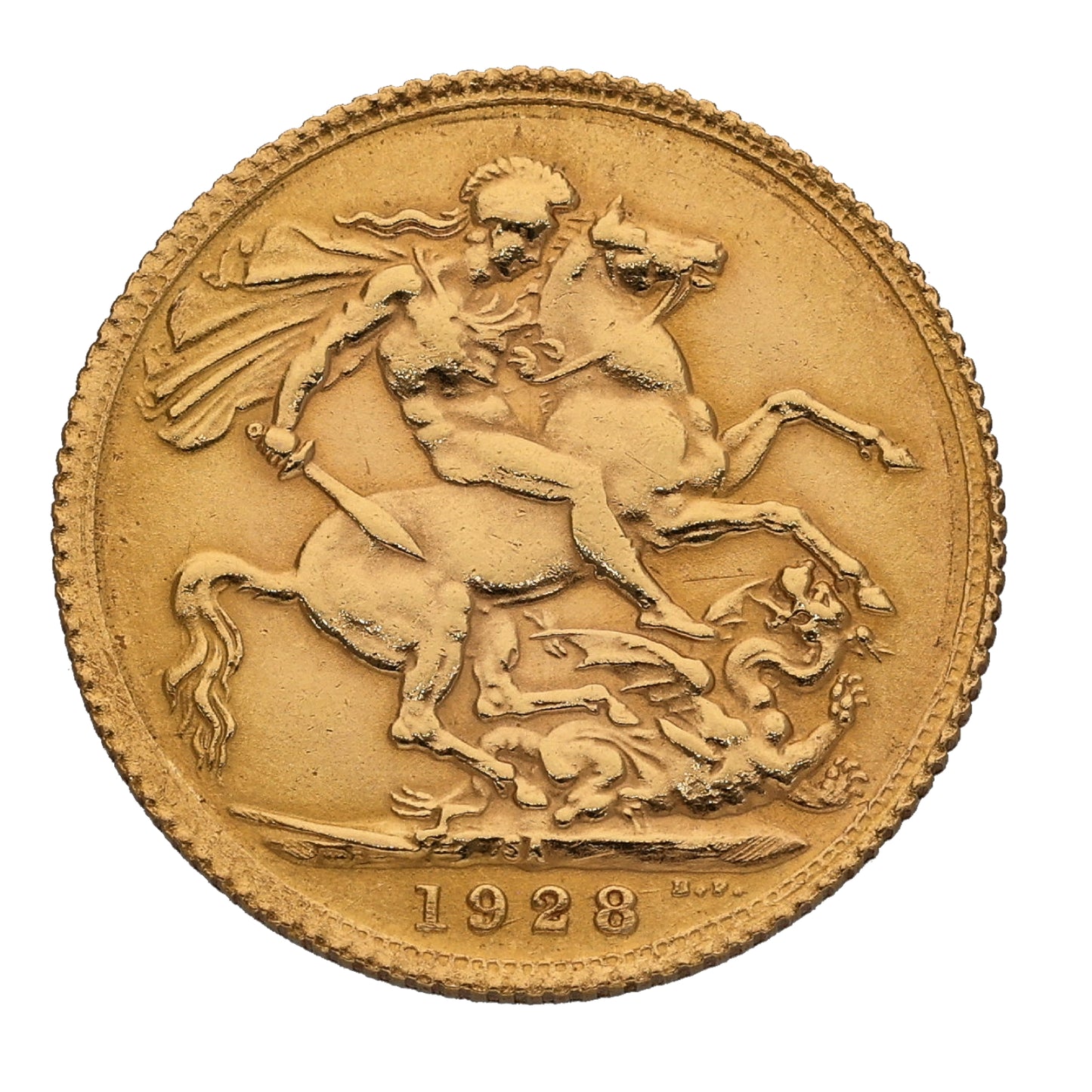 22ct Gold King George V Full Sovereign Coin 1928