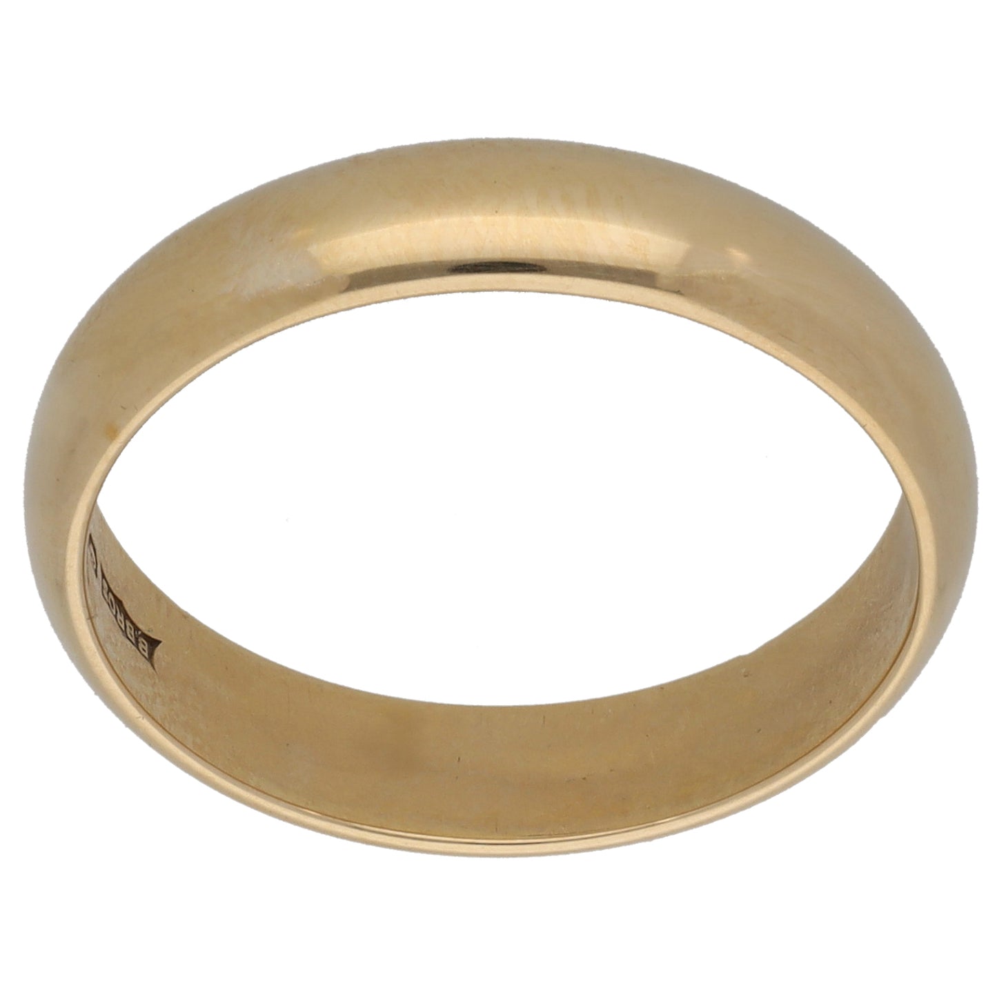 9ct Gold Plain Wedding Ring Size P