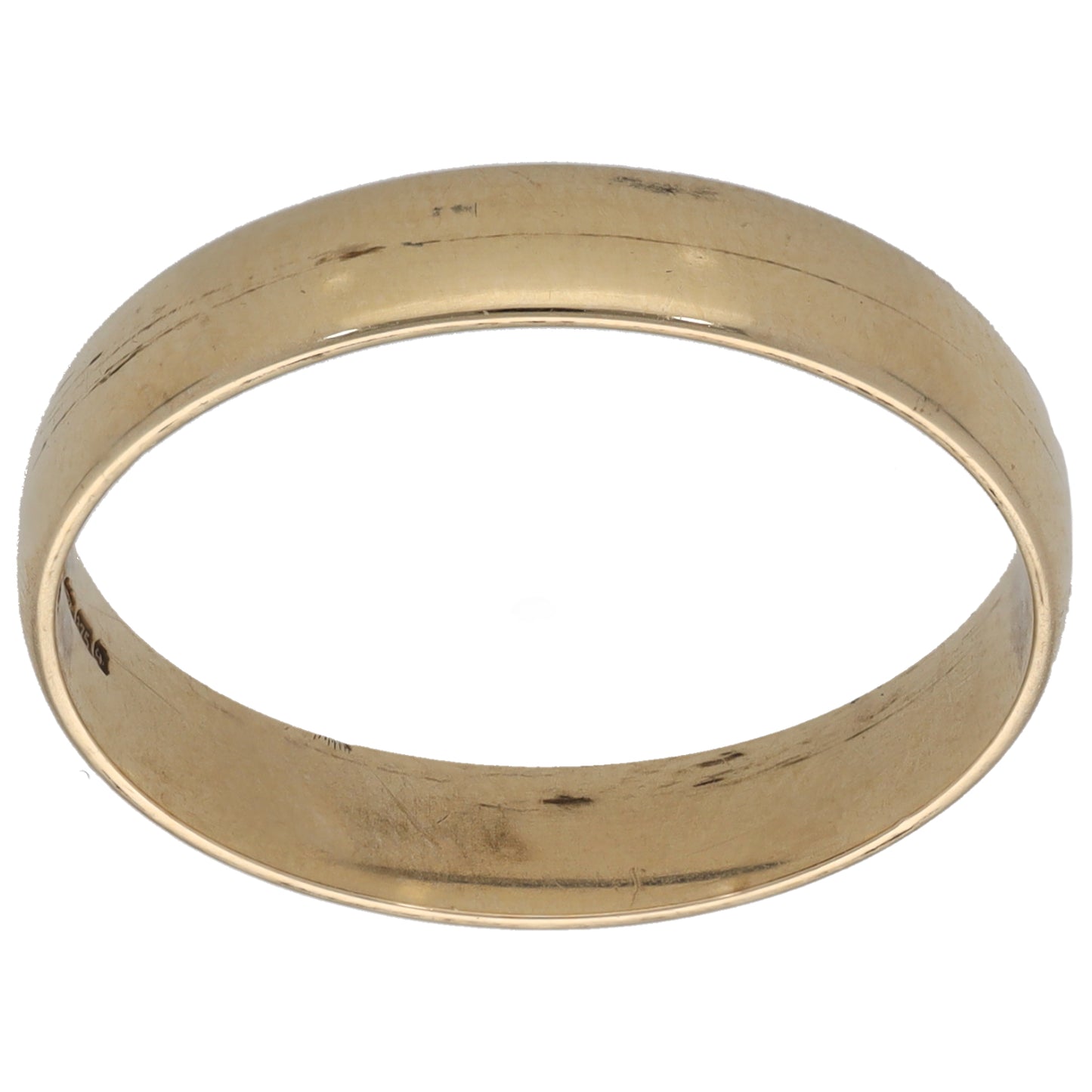 9ct Gold Plain Wedding Ring Size T