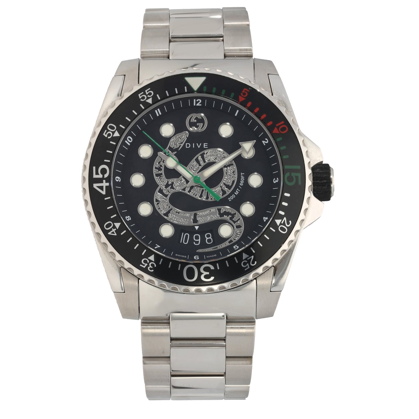Gucci Dive YA136218 45mm Stainless Steel Watch