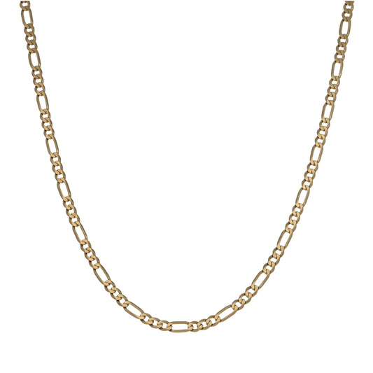 9ct Gold Figaro Chain 20"