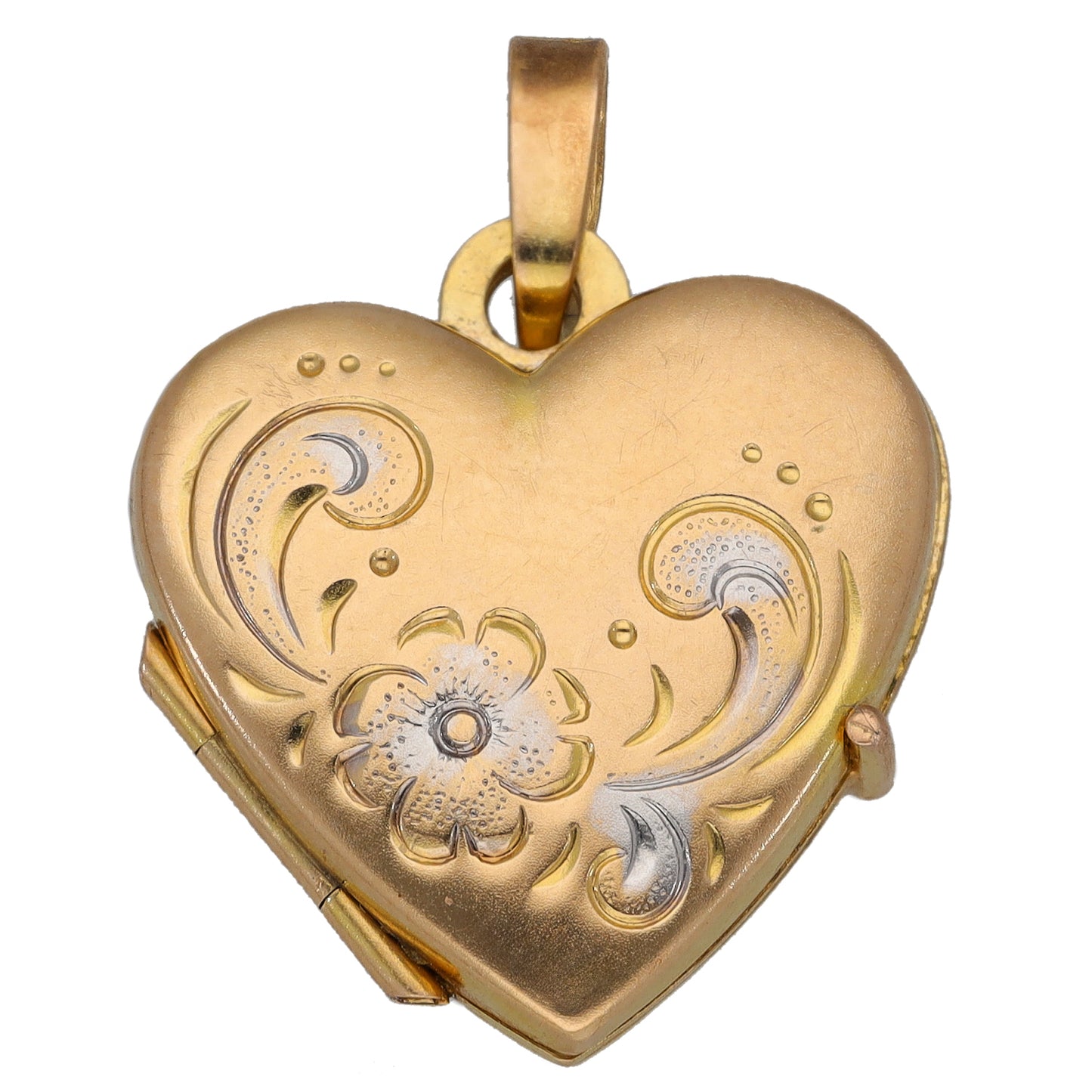 9ct Gold Heart Locket Pendant