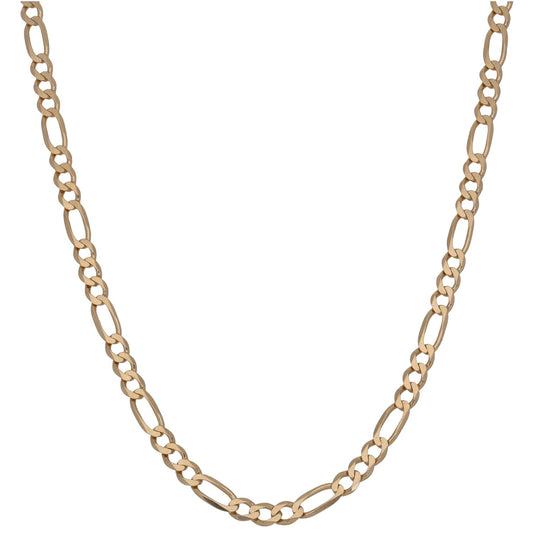 9ct Gold Figaro Chain 20"