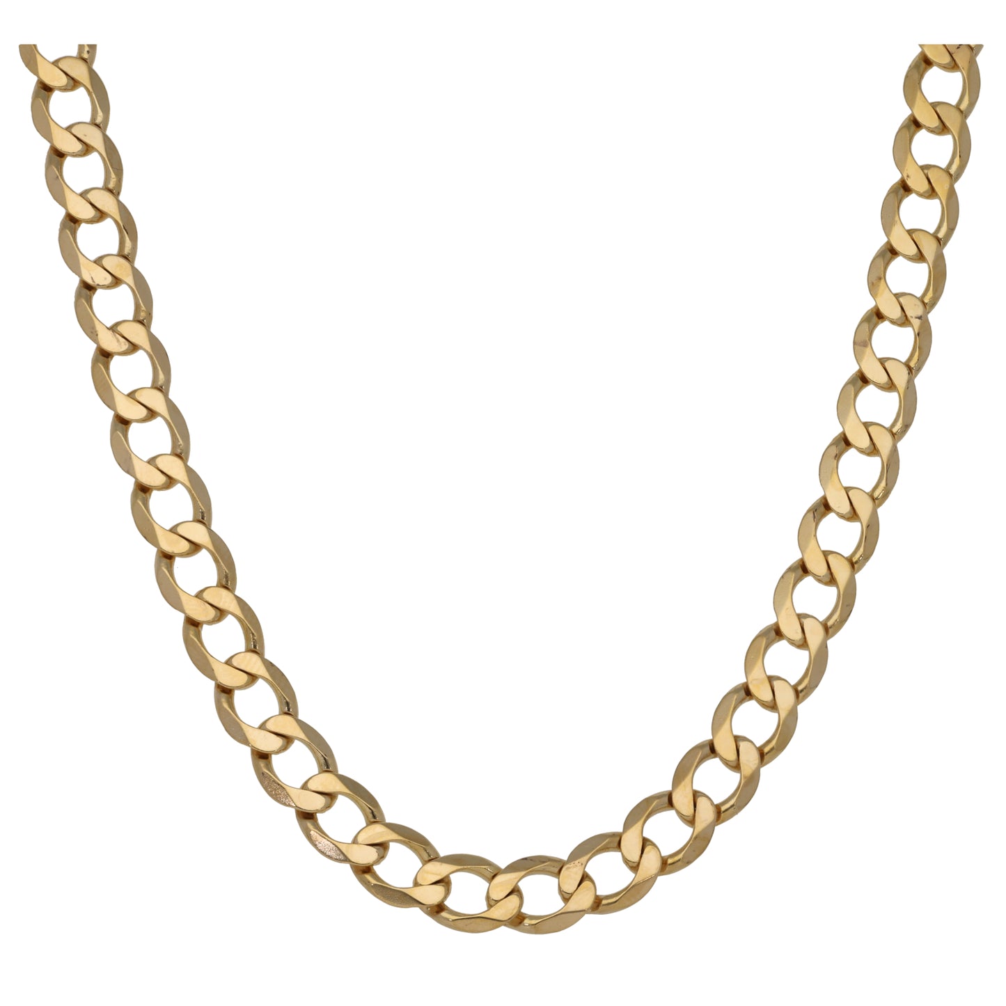 9ct Gold Curb Chain 22"