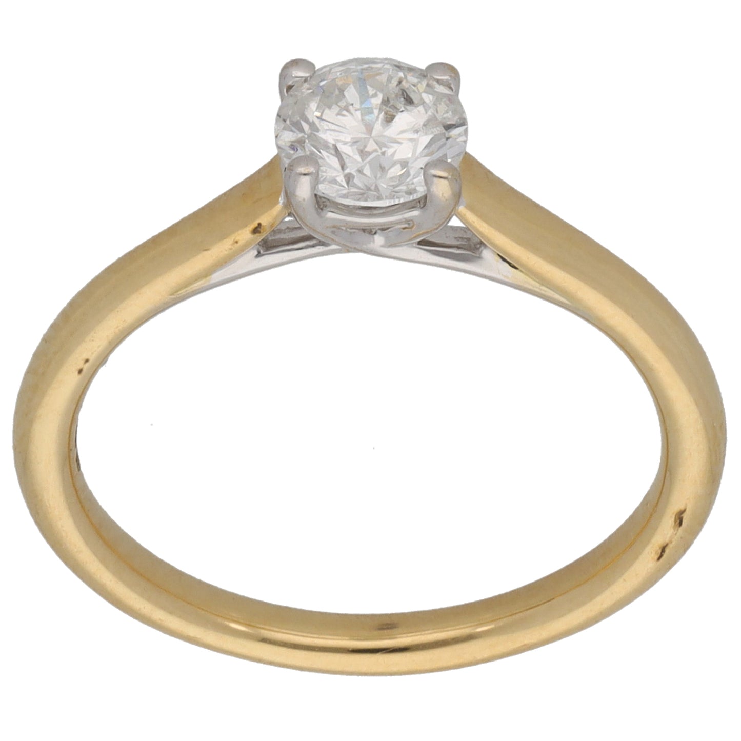 18ct Gold 0.50ct Diamond Solitaire Ring Size K