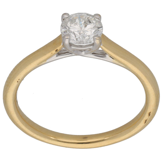 18ct Gold 0.50ct Diamond Solitaire Ring Size K