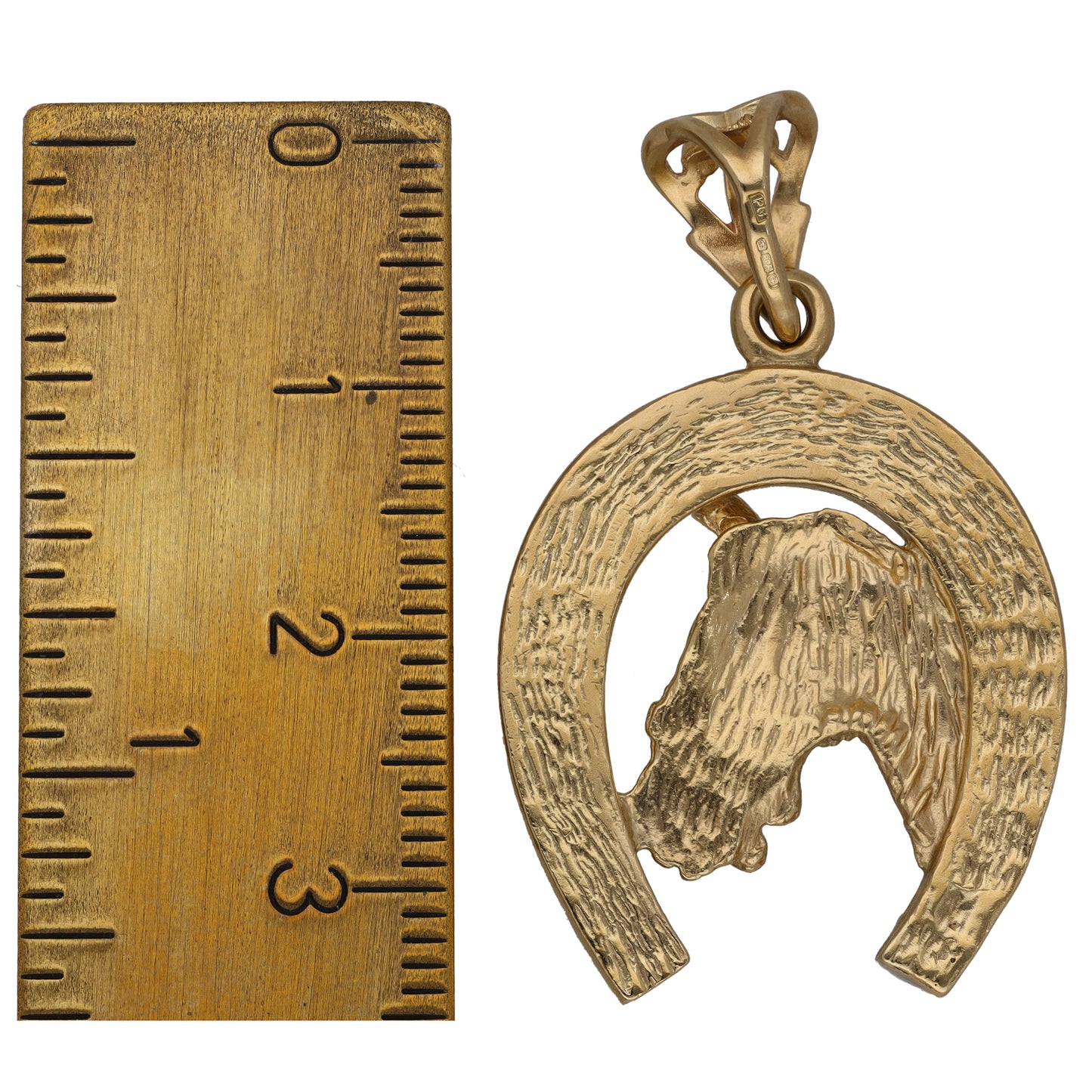 9ct Gold Horseshoe Pendant