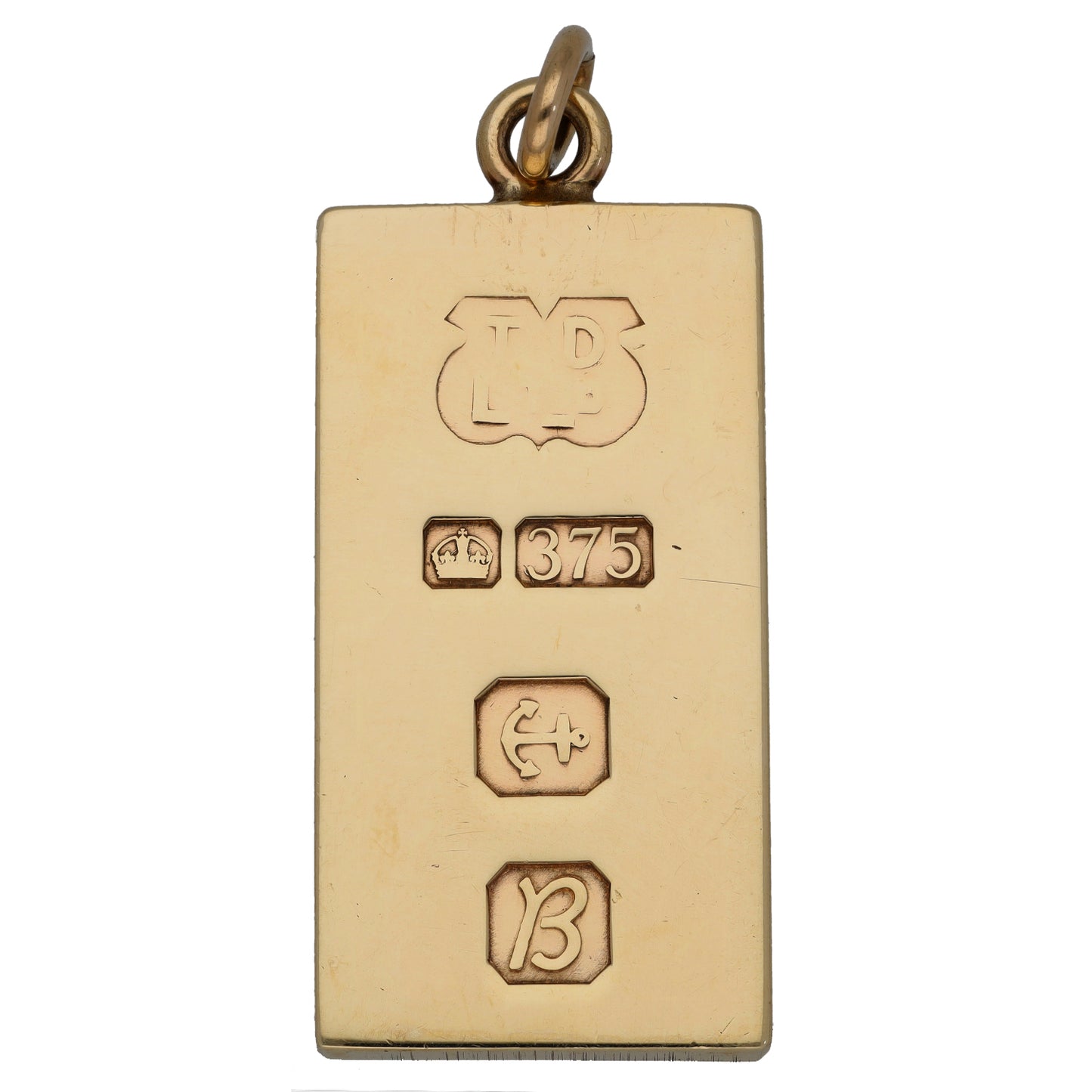 9ct Gold Ingot Pendant