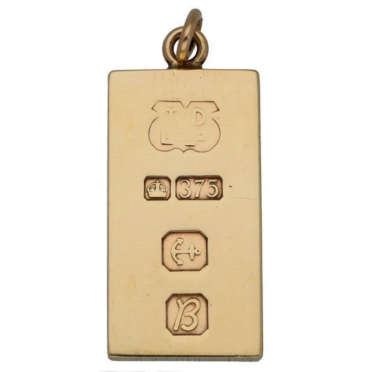 9ct Gold Ingot Pendant