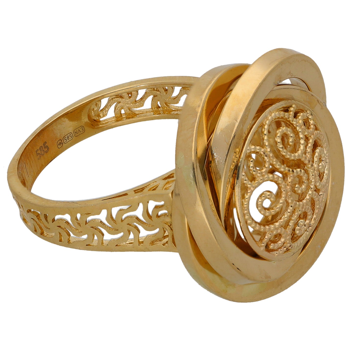 14ct Gold Alternative Ring Size P
