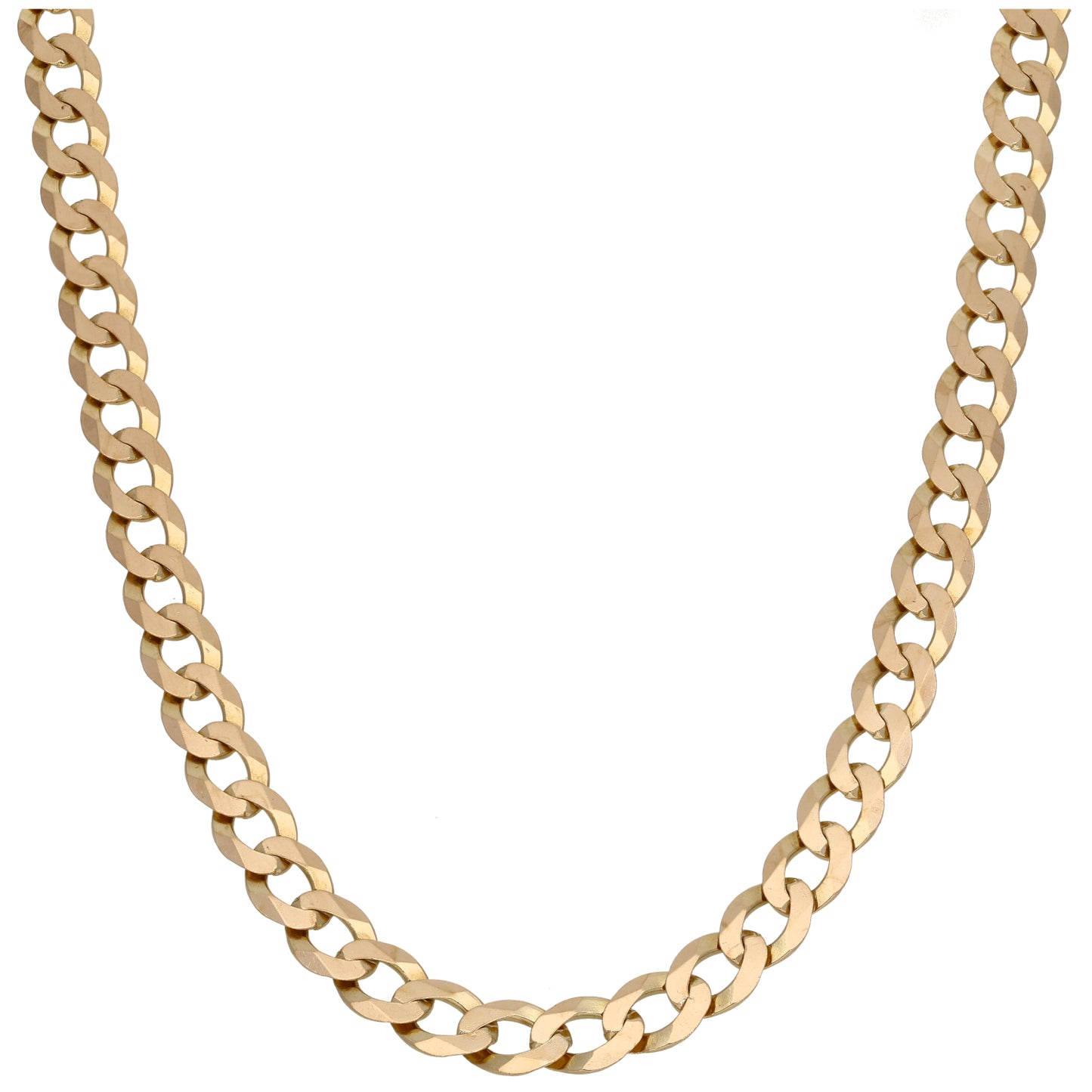 9ct Gold Curb Chain 20"