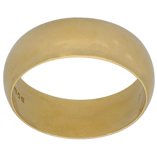 18ct Gold Plain Wedding Ring Size O