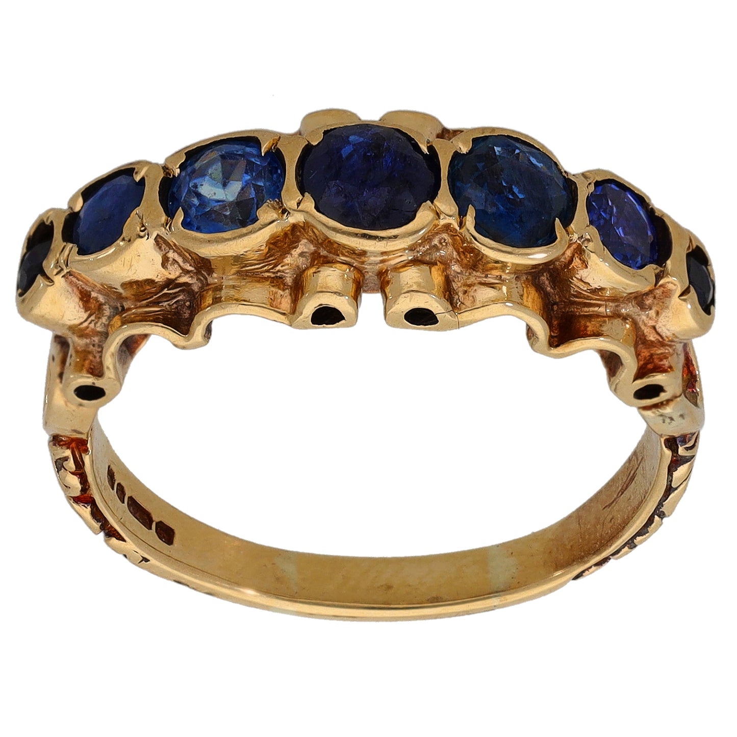 9ct Gold Sapphire Dress/Cocktail Ring Size O