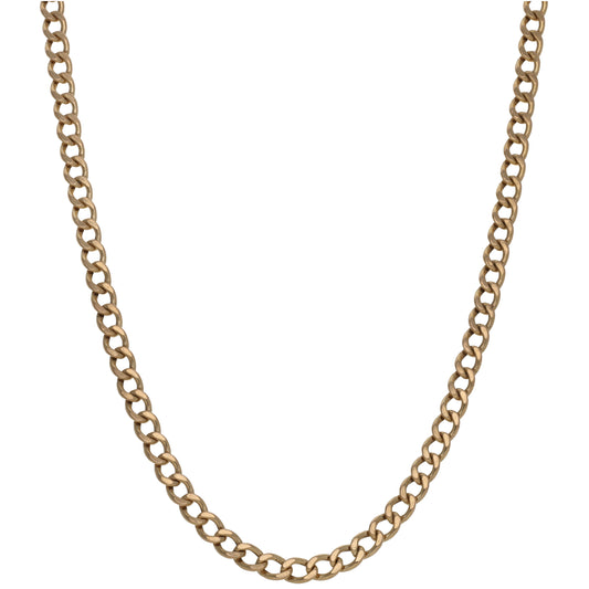 9ct Gold Curb Chain 20"