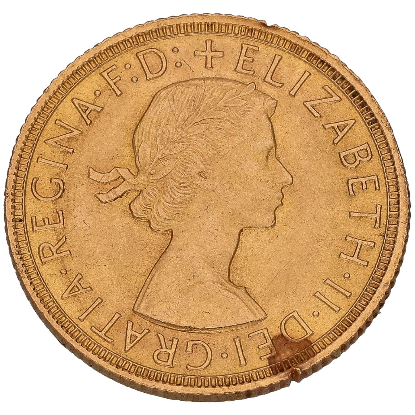 22ct Gold Queen Elizabeth II Full Sovereign Coin 1959