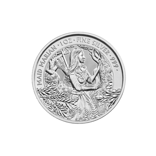 Fine Silver Queen Elizabeth II 1oz Maid Marian Coin - Various Dates