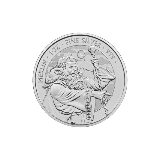 Fine Silver King Charles III 1oz Myths & Legends 'Merlin' Coin - Various Dates