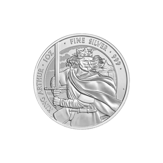 Fine Silver Queen Elizabeth II 1oz Myths & Legends 'King Arthur' Coin - Various Dates