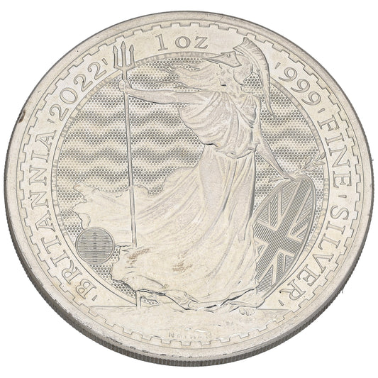 Fine Silver Queen Elizabeth II 1 OZ Britannia Coin 2022