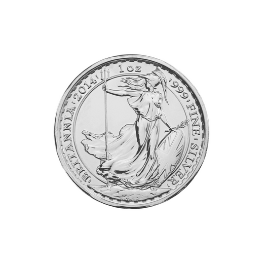 Fine Silver Queen Elizabeth II Privy Edge Horse Britannia 1oz Coin 2014