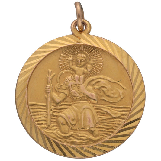 9ct Gold St Christopher Pendant