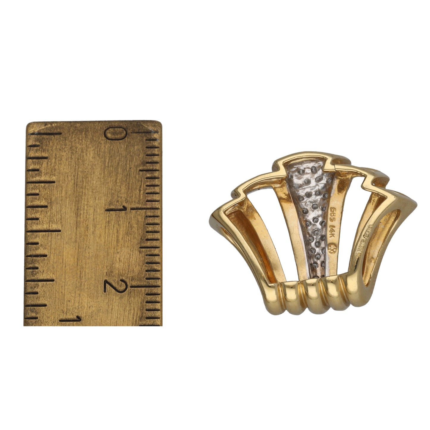 14ct Gold 0.20ct Diamond Dress/Cocktail Pendant