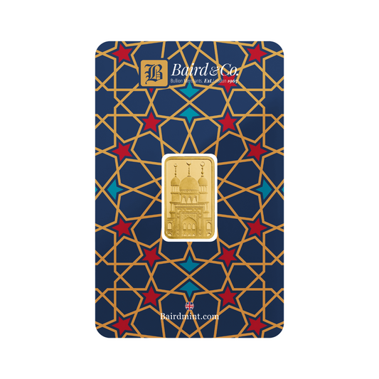 New Baird & Co 24ct 5g Gold Eid Minted Bar