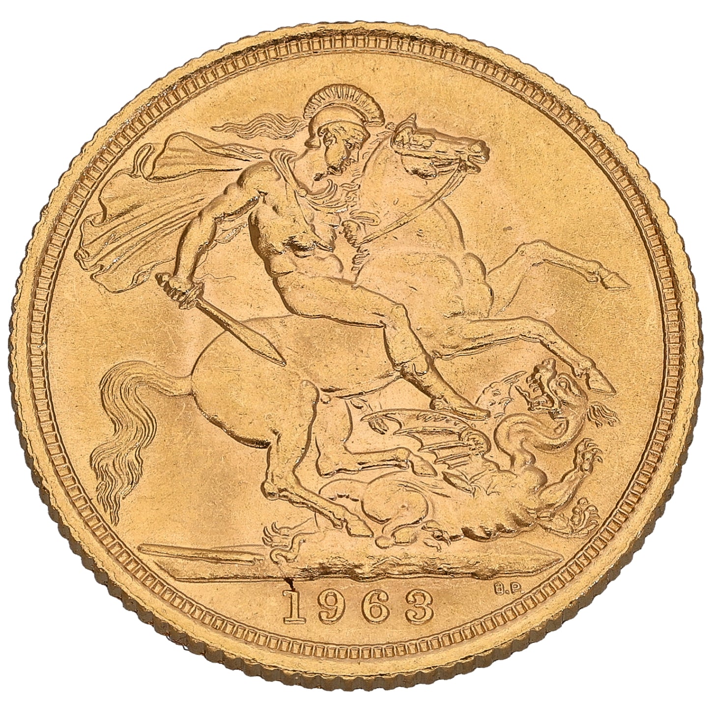 22ct Gold Queen Elizabeth II Full Sovereign Coin 1963