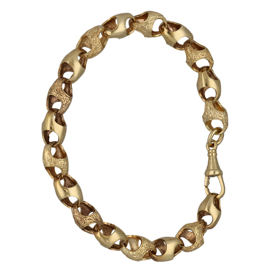 9ct Gold Tulip Bracelet