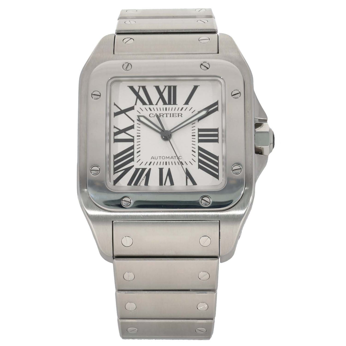 Cartier Santos 100 W200737G 38mm Stainless Steel Watch