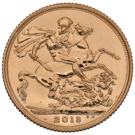 22ct Gold Queen Elizabeth II Full Sovereign Coin 2013