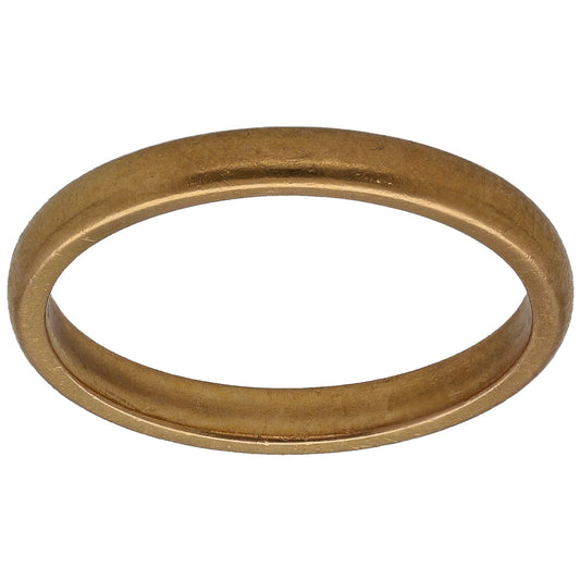22ct Gold Plain Wedding Ring Size L