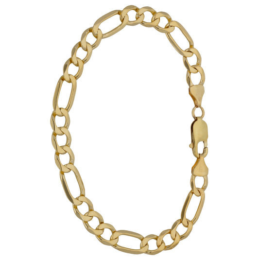 9ct Gold Figaro Bracelet