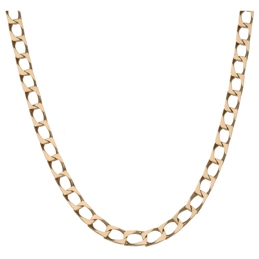 9ct Gold Curb Chain 24"