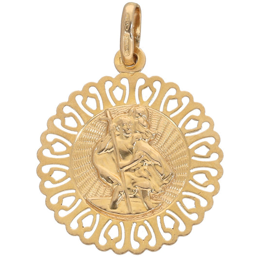 9ct Gold St Christopher Pendant