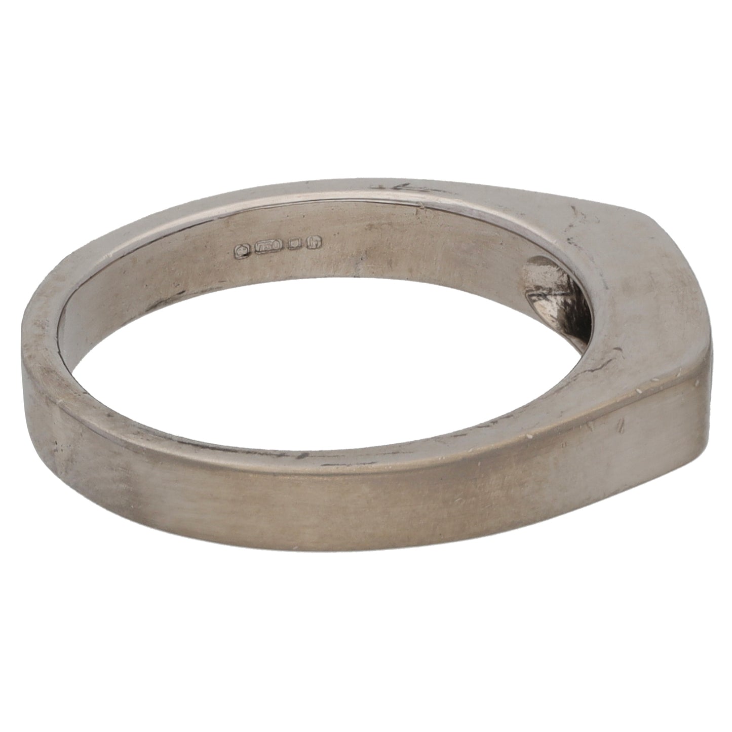 18ct White Gold 0.20ct Diamond Alternative Ring Size K