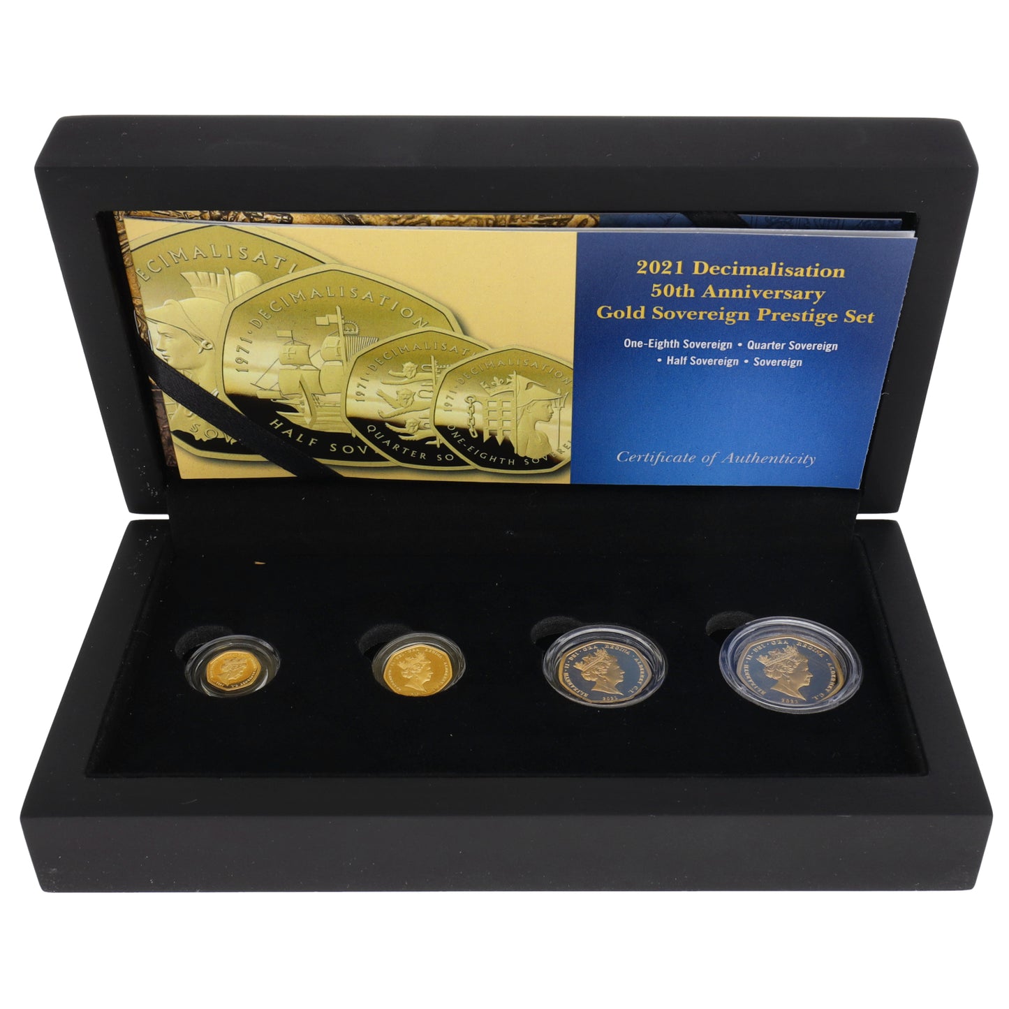 22ct Gold Decimalisation 50th Anniversary Sovereign Coin Set 2021