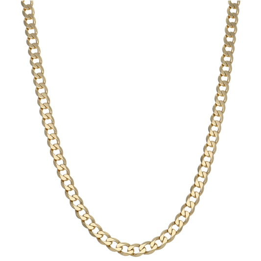 9ct Gold Curb Chain 18"