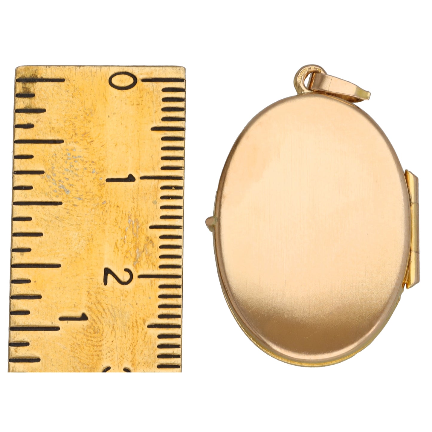 9ct Gold Patterned Locket Pendant