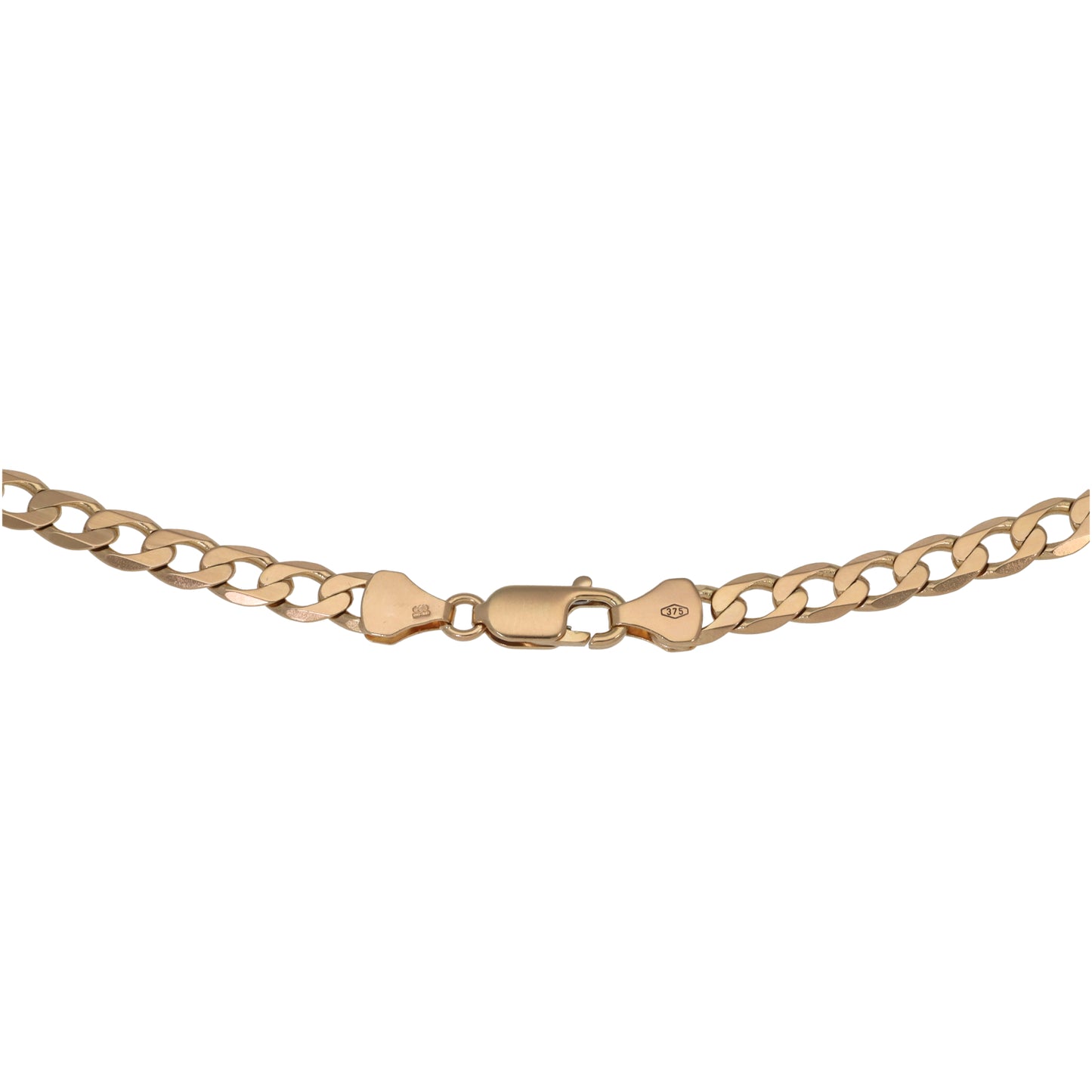 9ct Gold Curb Chain 22"