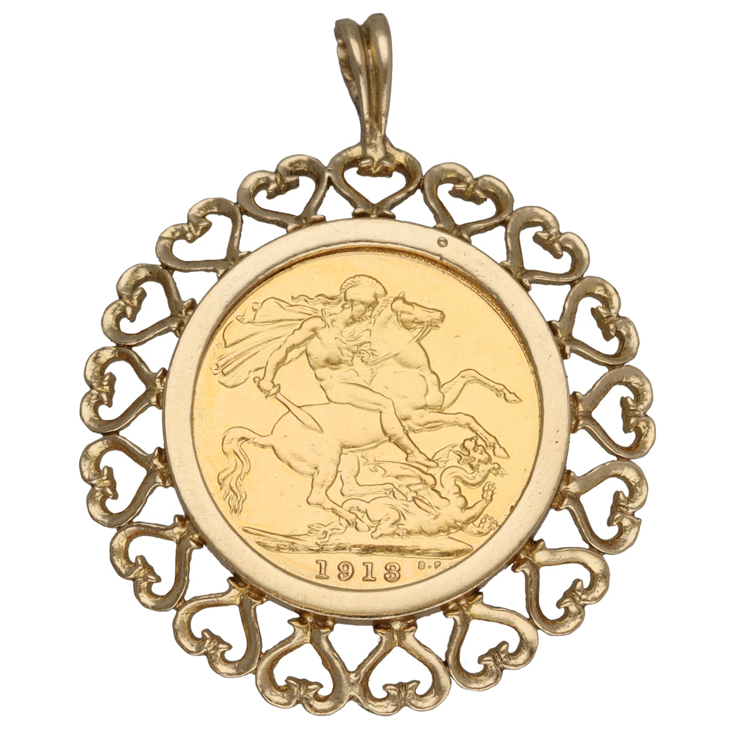 9ct Gold Coin Pendant